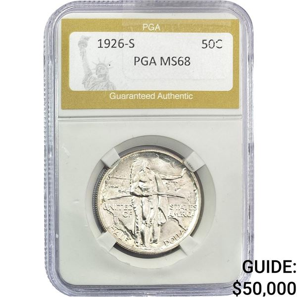 1926-S Oregon Trail Half Dollar PGA MS68