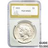 Image 1 : 1921 Silver Peace Dollar PGA MS65