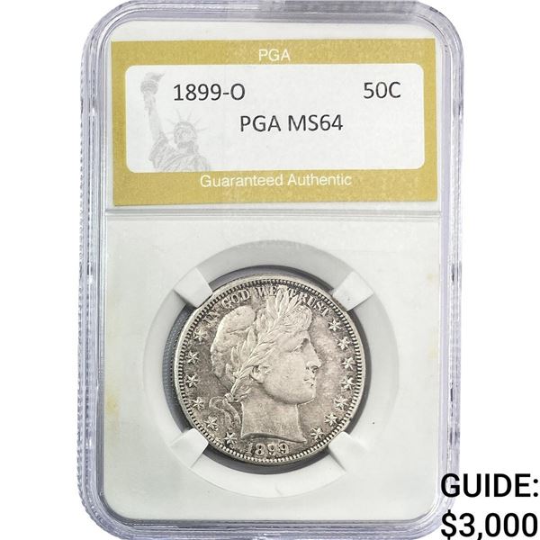 1899-O Barber Half Dollar PGA MS64