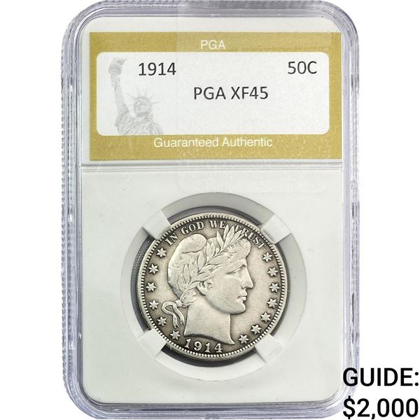 1914 Barber Half Dollar PGA XF45