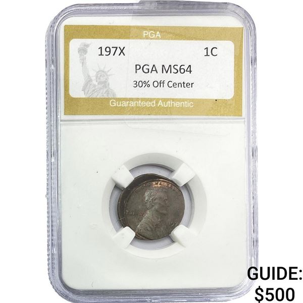 197X Lincoln Memorial Cent PGA MS64 30% Off Center