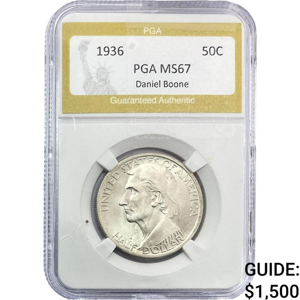 1936 Boone Half Dollar PGA MS67