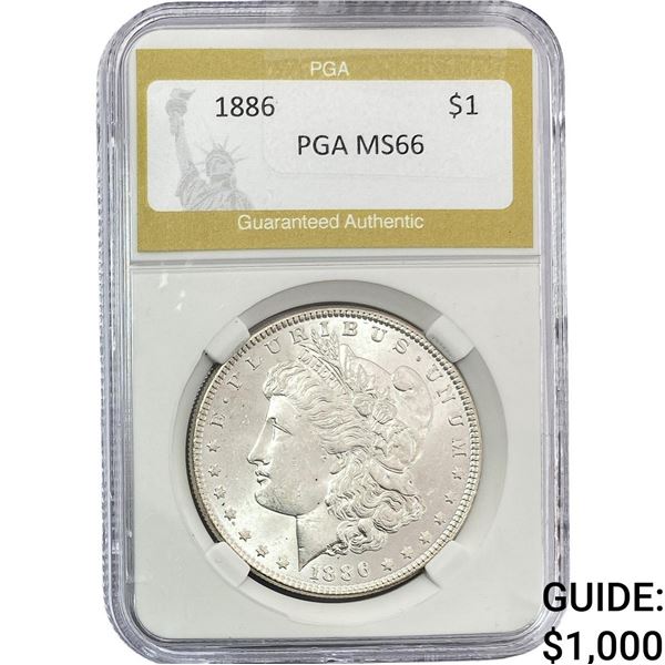1886 Morgan Silver Dollar PGA MS66
