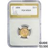 Image 1 : 1856 $2.50 Gold Quarter Eagle PGA MS64