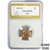 Image 1 : 1911-S Wheat Cent PGA MS64 Red