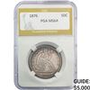 Image 1 : 1876 Seated Liberty Half Dollar PGA MS64