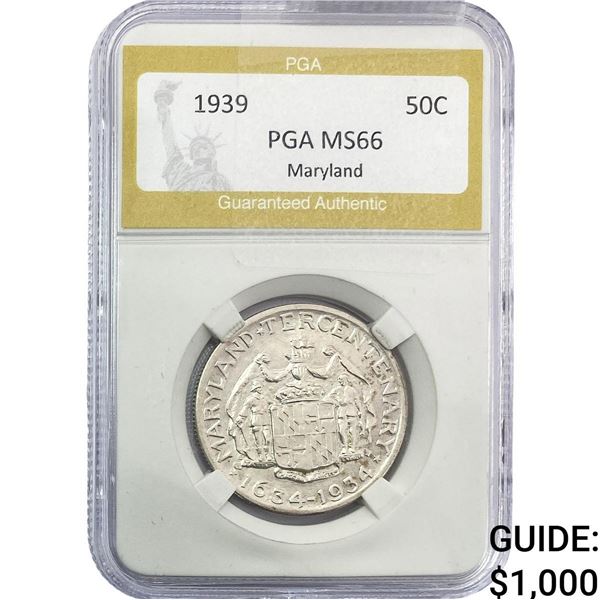 1934 Maryland Half Dollar PGA MS66