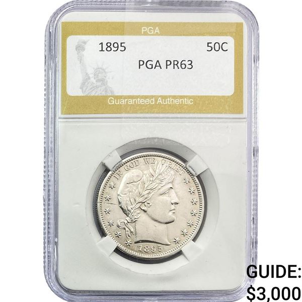 1895 Barber Half Dollar PGA PR63