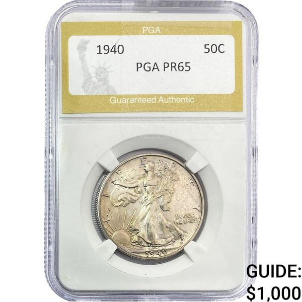 1940 Walking Liberty Half Dollar PGA PR65
