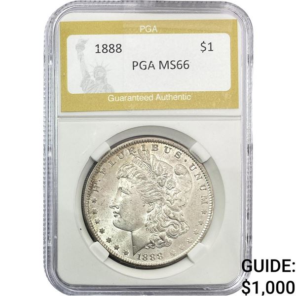 1888 Morgan Silver Dollar PGA MS66
