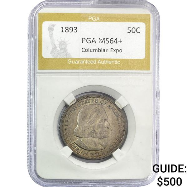 1893 Columbian Expo Half Dollar PGA MS64+