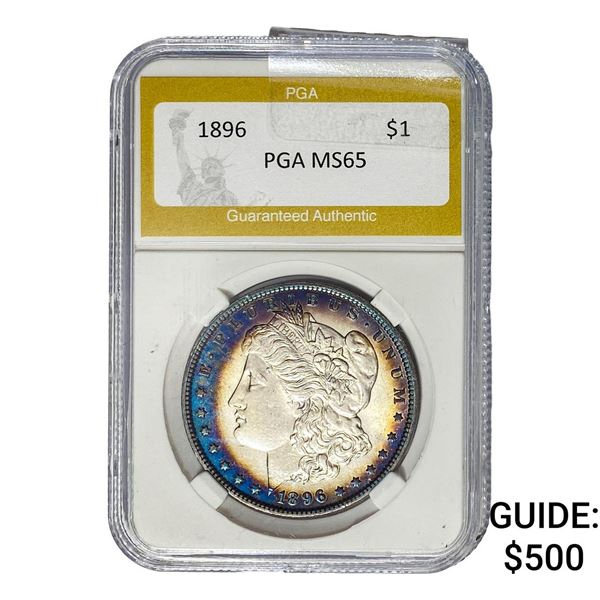 1896 Morgan Silver Dollar PGA MS65