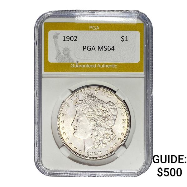 1902 Morgan Silver Dollar PGA MS64