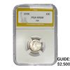 Image 1 : 1938 Mercury Silver Dime PGA MS68 FSB