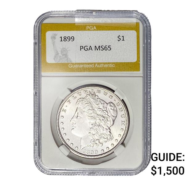 1899 Morgan Silver Dollar PGA MS65
