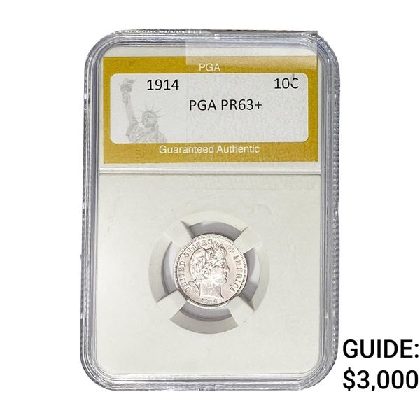1914 Barber Dime PGA PR63+