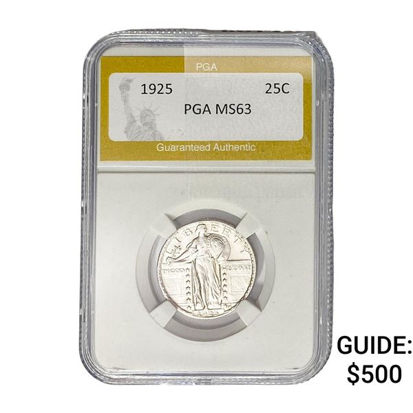 1925 Standing Liberty Quarter PGA MS63