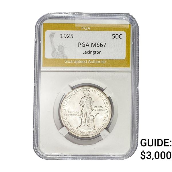 1925 Lexington Half Dollar PGA MS67