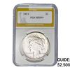Image 1 : 1921 Silver Peace Dollar PGA MS64+
