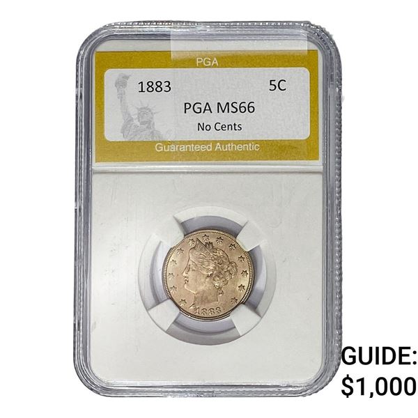 1883 Liberty Victory Nickel PGA MS66 No Cents