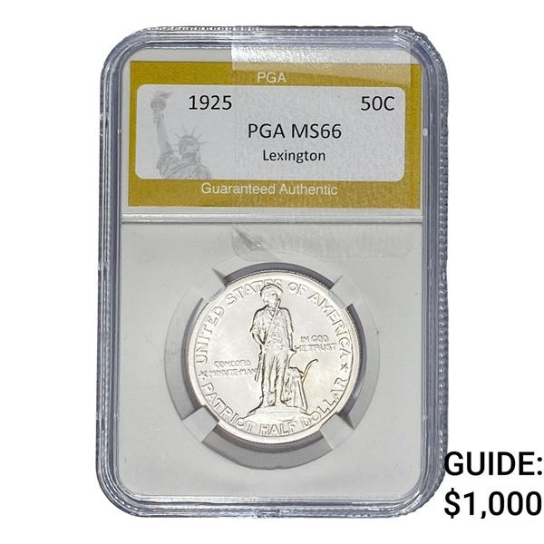 1925 Lexington Half Dollar PGA MS66