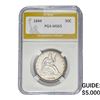 Image 1 : 1844 Seated Liberty Half Dollar PGA MS63