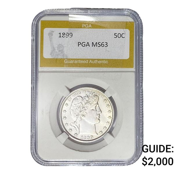 1899 Barber Half Dollar PGA MS63
