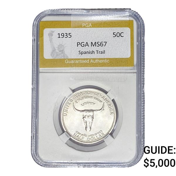 1935 Spanish Trail Half Dollar PGA MS67