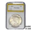1923 Silver Peace Dollar PGA MS66