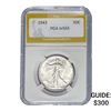 Image 1 : 1943 Walking Liberty Half Dollar PGA MS65