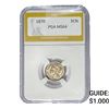 Image 1 : 1870 Nickel Three Cent PGA MS64