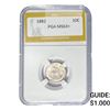 Image 1 : 1882 Seated Liberty Dime PGA MS63+