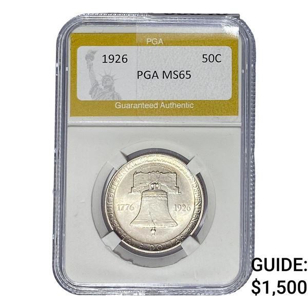 1926 Sesquicentennial Half Dollar PGA MS65