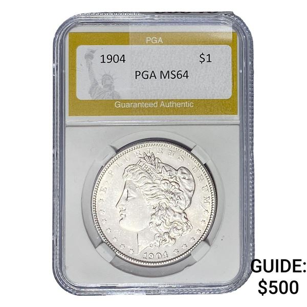 1904 Morgan Silver Dollar PGA MS64