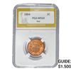 Image 1 : 1864 Two Cent Piece PGA MS64 Red