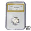 Image 1 : 1929 Mercury Silver Dime PGA MS66 FSB