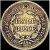 Image 2 : 1843 Seated Liberty Half Dime NEARLY UNCIRCULATED