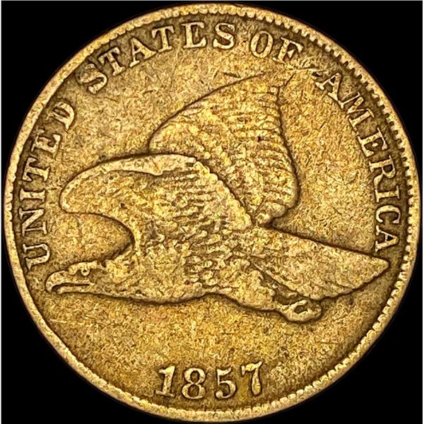 1857 Flying Eagle Cent ABOUT UNCIRCULATED
