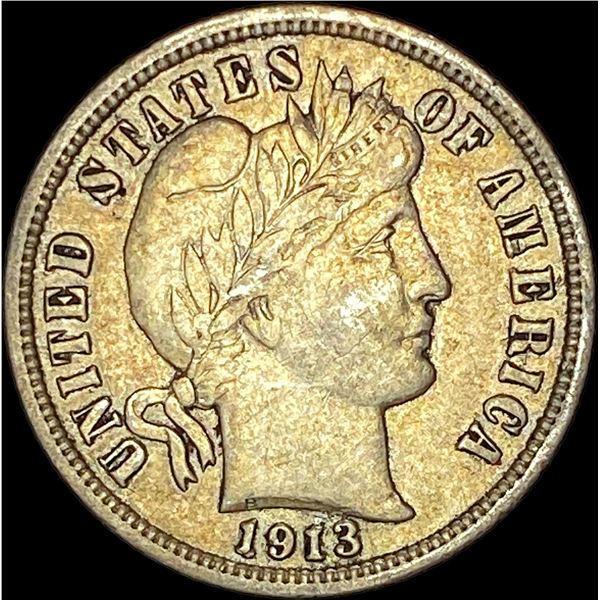 1913 Barber Dime CLOSELY UNCIRCULATED