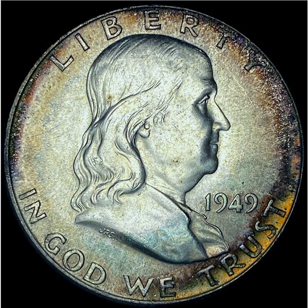 1949 Silver Half Dollar Franklin CHOICE BU FBL