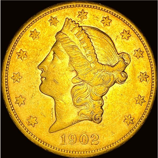 1902-S Gold $20 Liberty Head Double Eagle CLOSELY UNCIRCULATED