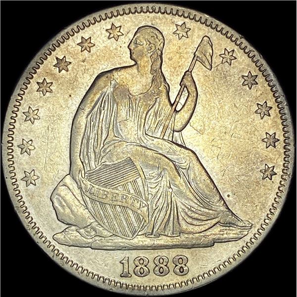 1888 Seated Liberty Half Dollar NEARLY UNCIRCULATED