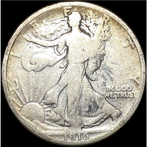 1916 Walking Liberty Half Dollar NICELY CIRCULATED
