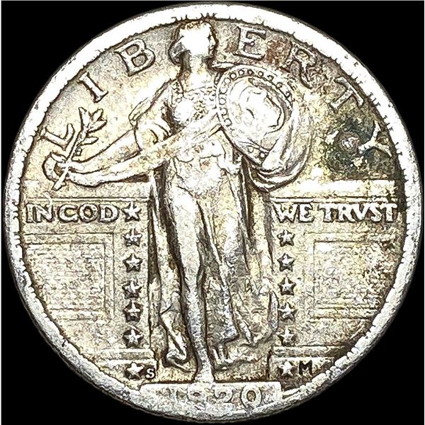 1920-S Standing Liberty Quarter NEARLY UNCIRCULATED