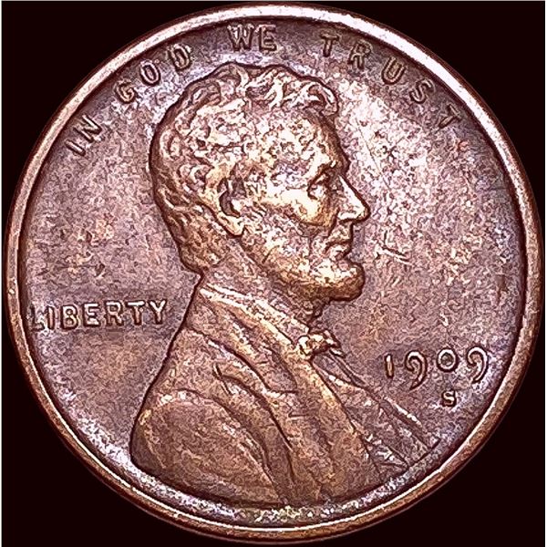 1909-S Lincoln Wheat Cent CLOSELY UNCIRCULATED