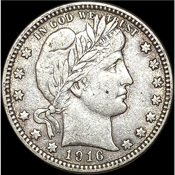 1916-D Silver Barber Quarter NEARLY UNCIRCULATED