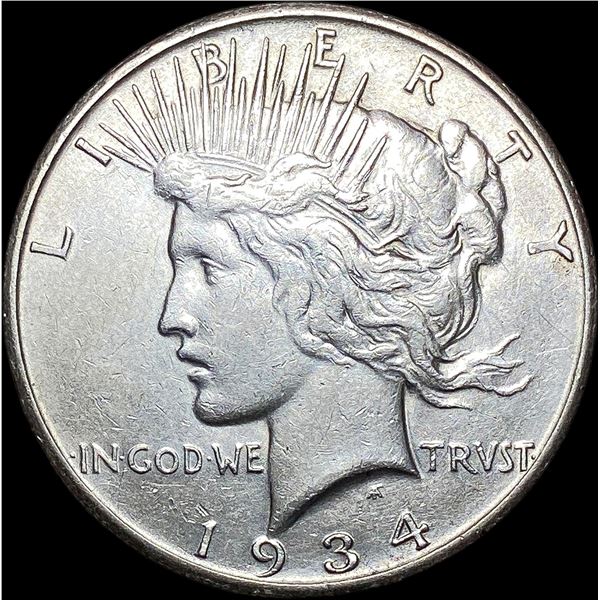 1934-S Silver Peace Dollar CLOSELY UNCIRCULATED