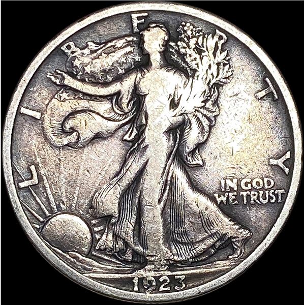 1923-S Walking Liberty Half Dollar LIGHTLY CIRCULATED