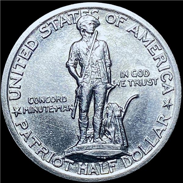 1925 Silver Lexington-Concord Half Dollar GEM BU
