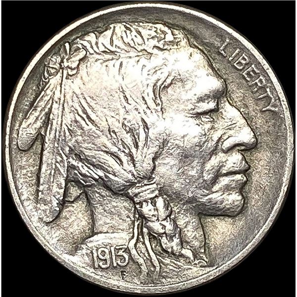 1913 Type 1 Buffalo Nickel CHOICE AU